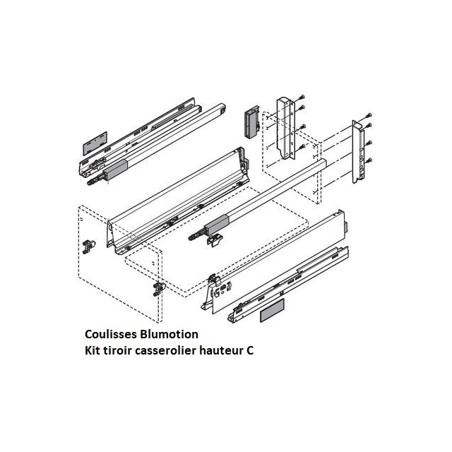 Kit tiroir Blum Casserolier Tandembox