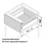 Kit tiroir Blum Casserolier Tandembox