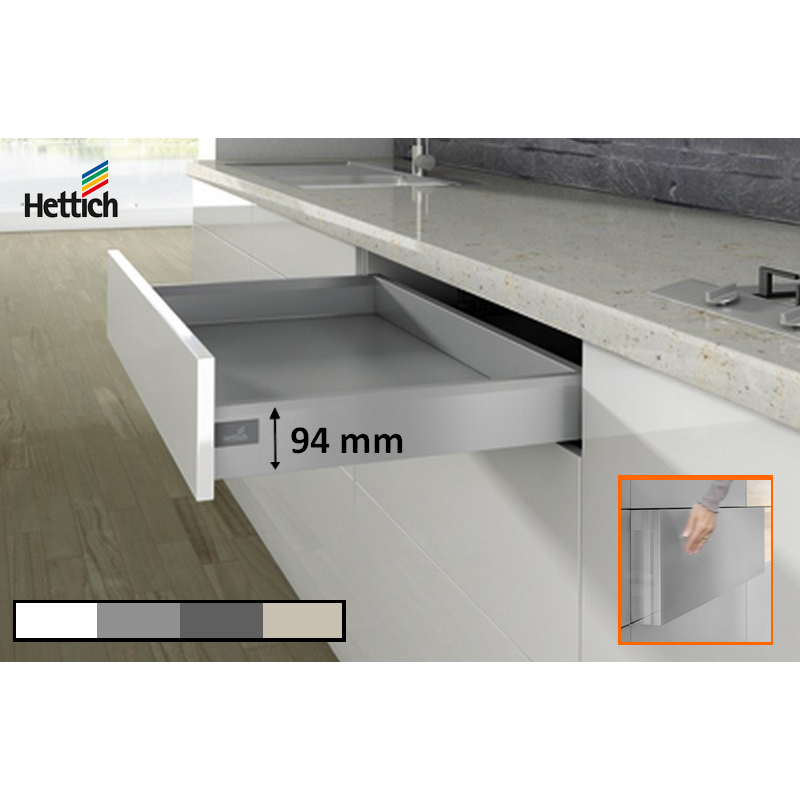 Kit tiroir ARCITECH Hettich Hauteur 94mm