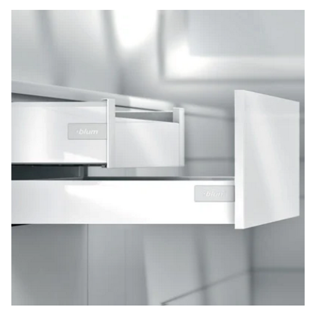 Tiroir à l'anglaise blanc monté sur mesure standard