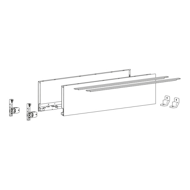 Kit tiroir AvanTech YOU hauteur 139 mm avec Push to open
