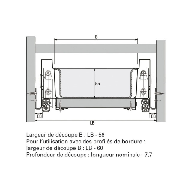 Range couvert universel Anthracite ORGATRAY