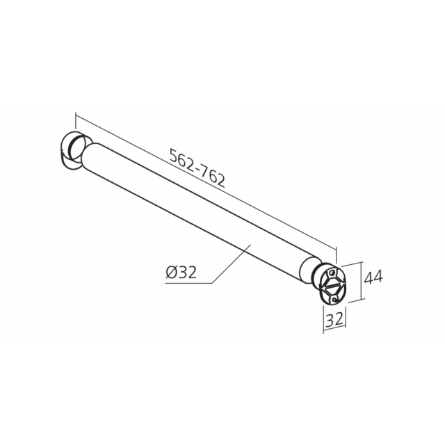 Tube de penderie Diamètre 32 mm