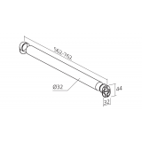 Tube de penderie Diamètre 32 mm