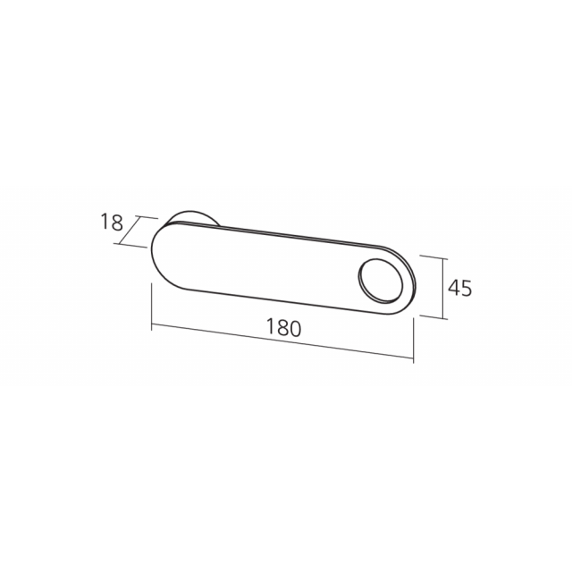 Crochet basculant LOOP pour dressing