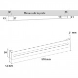Barre range couvercle en acier
