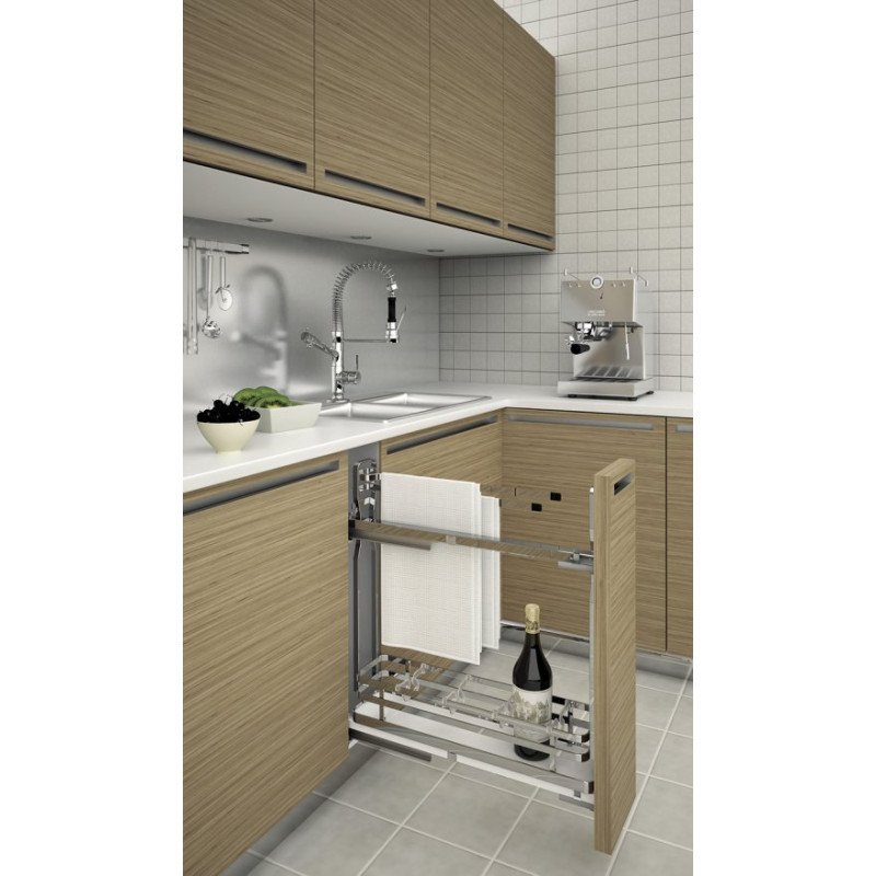 Fileur porte-torchons pour meuble de 150mm