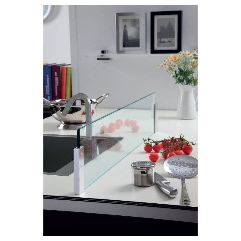 Kit séparateur îlot verre transparent