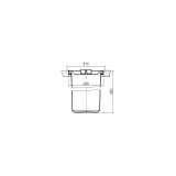 Poubelle encastrable ergot master 13L