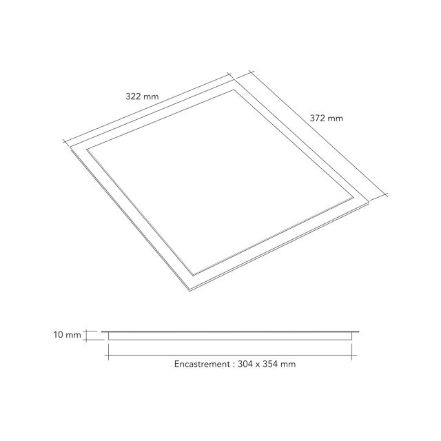 Planche à découper DEKTON à encastrer