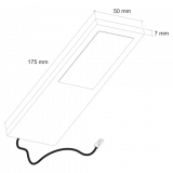 Kit de 2 profils LED extra-plats