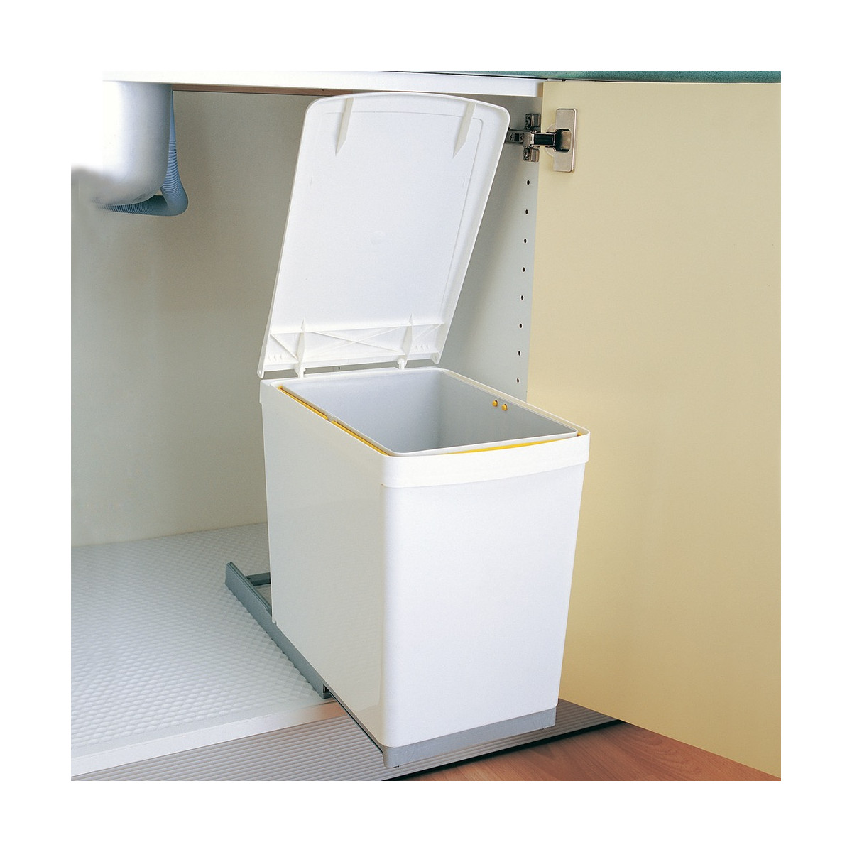 Poubelle de cuisine coulissante 16L