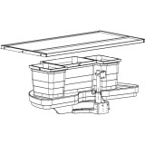 Poubelle de tri pour meuble d'angle