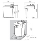 Poubelle Euroflex 35l