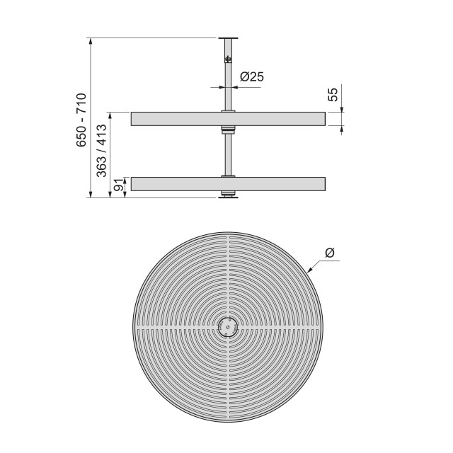 Tourniquet rond de cuisine