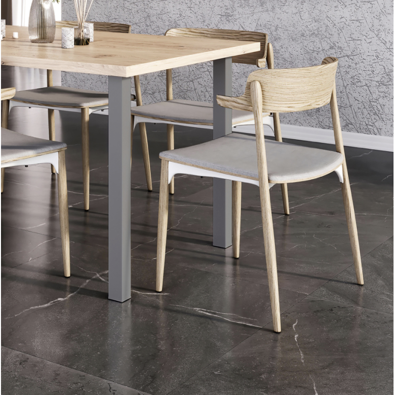 Lot de 4 pieds de table carrés