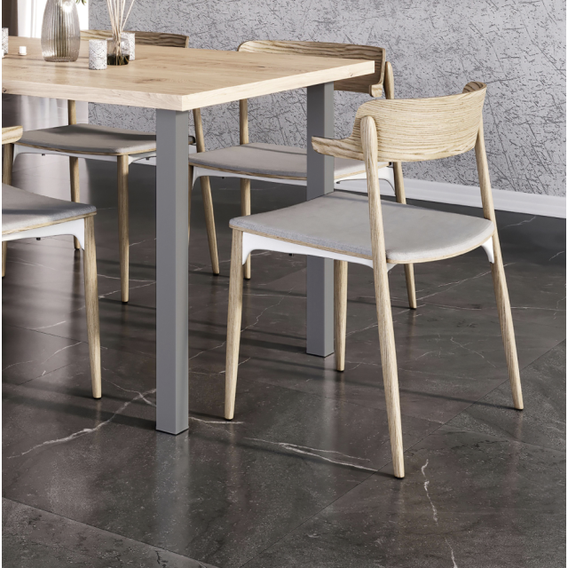 Lot de 4 pieds de table carrés