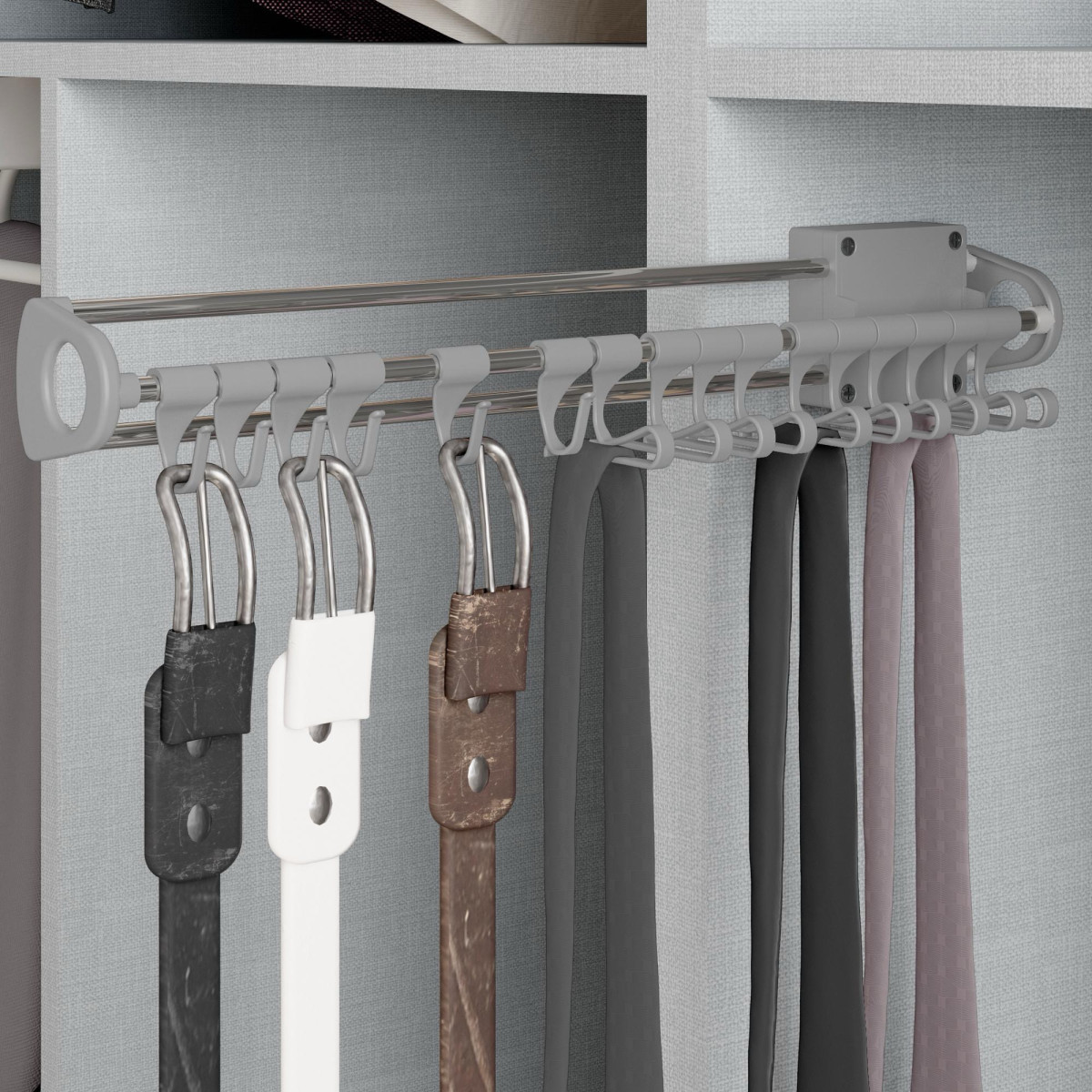 Porte-cravates latéral extractible