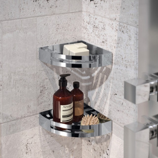 Porte-accessoires d'angle de douche