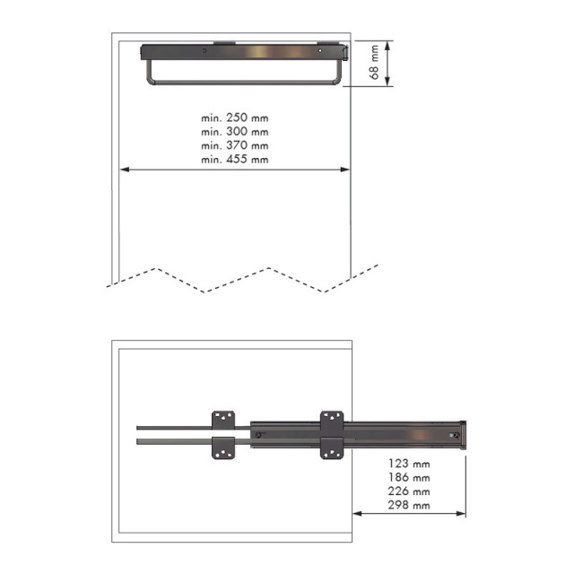 Porte-cintres coulissant pour dressing