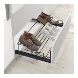 Porte chaussure coulissant gris anthracite