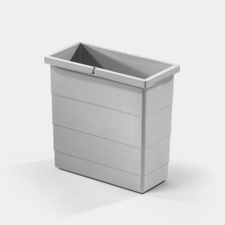 Bac de poubelle, gris clair