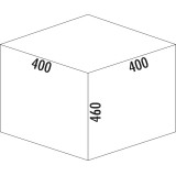 Poubelle sous-évier pour meuble de 400mm