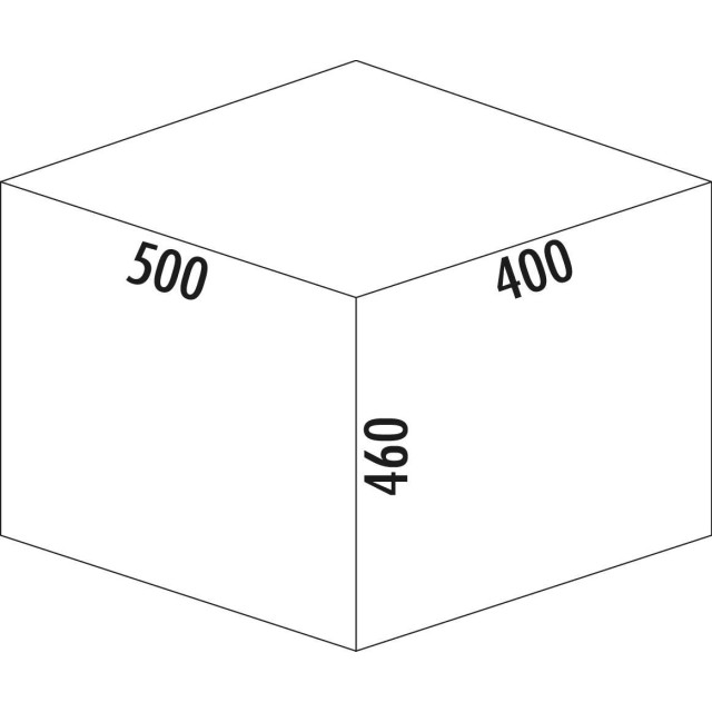 Poubelle sous-évier pour meuble de 500mm
