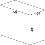 Poubelle sous-évier pour meuble de 400mm