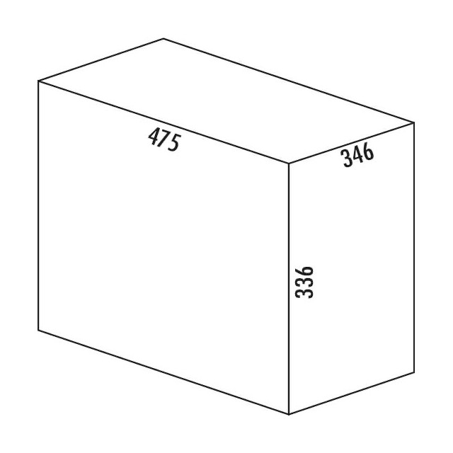 Poubelle HAILO pour meuble de 400mm