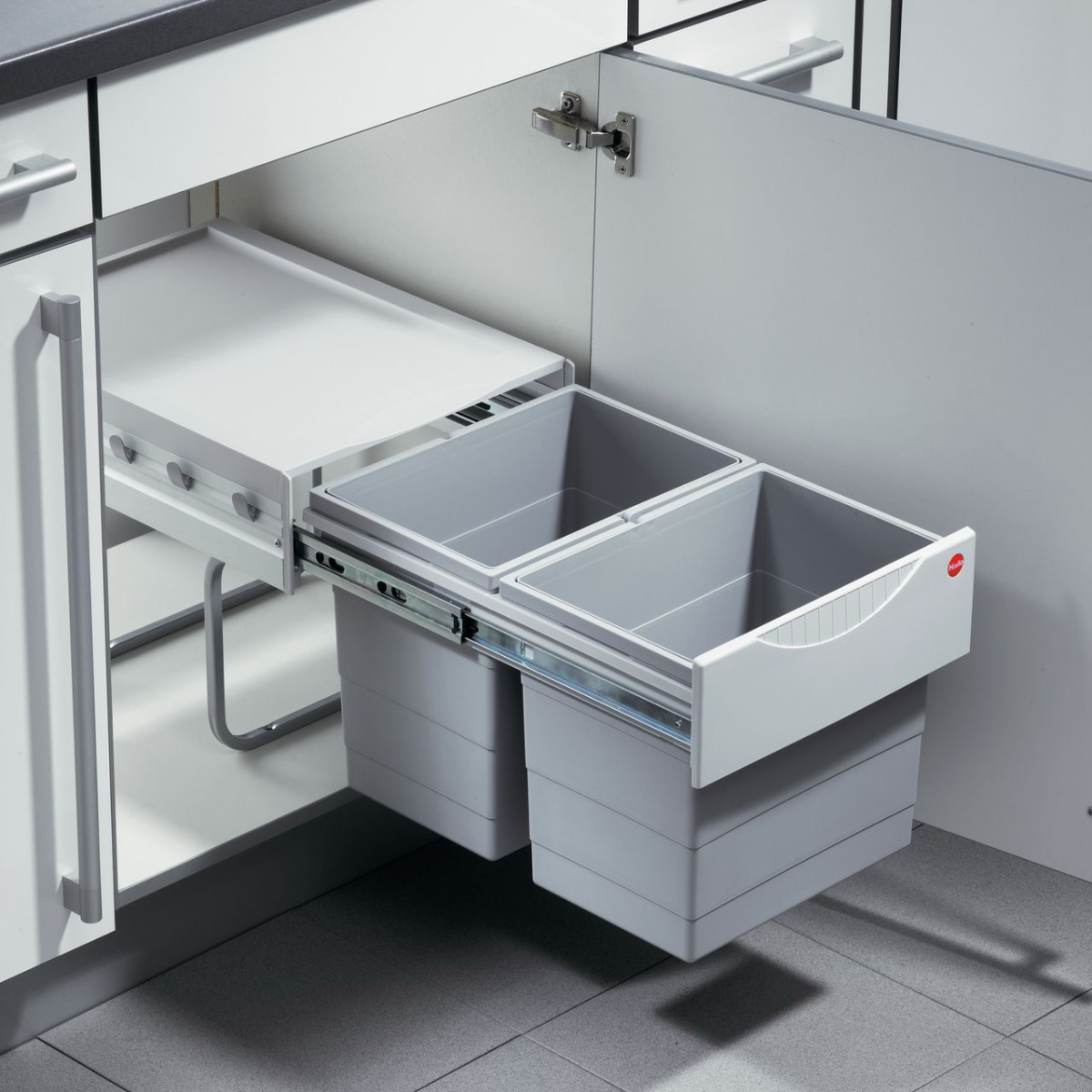 Poubelle HAILO pour meuble de 400mm
