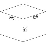 Poubelle pour meuble de 600mm