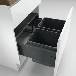 Poubelle sous-évier cuisine pour meuble de 600mm