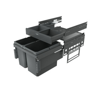 Poubelle + tiroirs pour meuble de 500mm