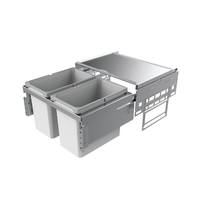 Poubelle de cuisine encastrable pour meuble de 600mm