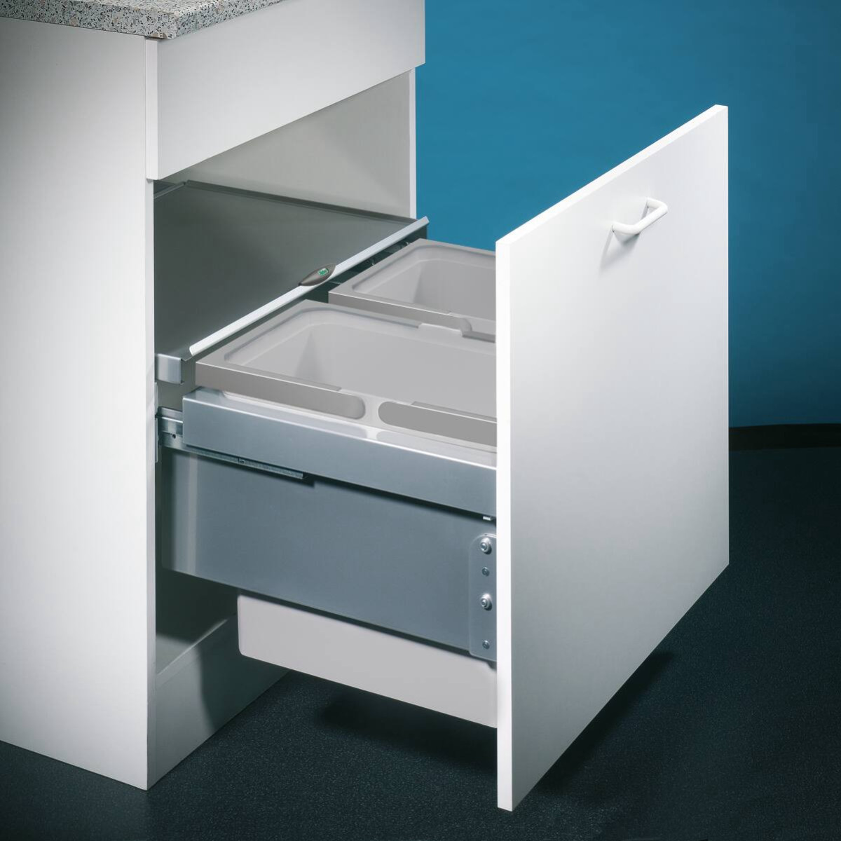 Poubelle de cuisine encastrable pour meuble de 600mm