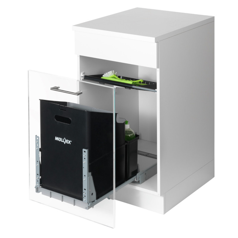 Poubelle cuisine pour meuble de 400mm