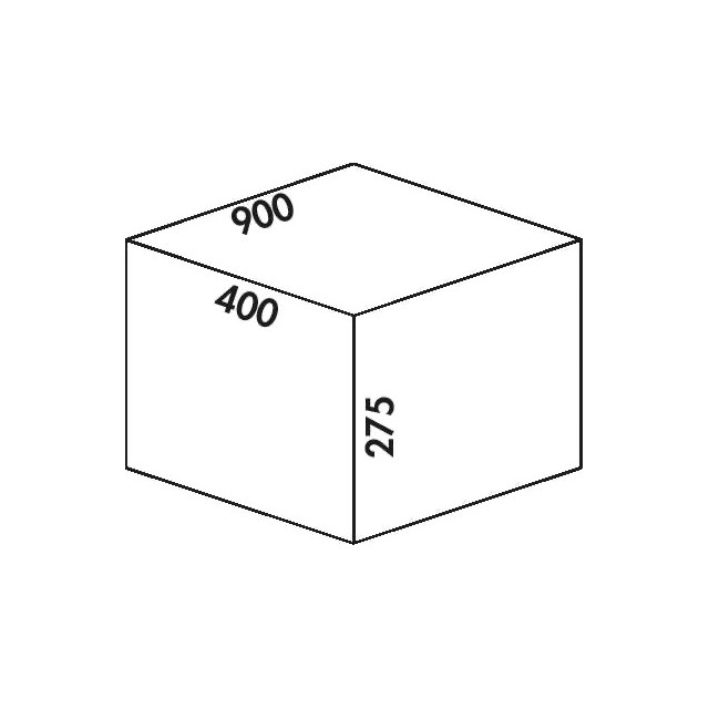 Poubelle de tiroir pour meuble de 900mm
