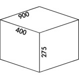 Poubelle de tiroir pour meuble de 900mm