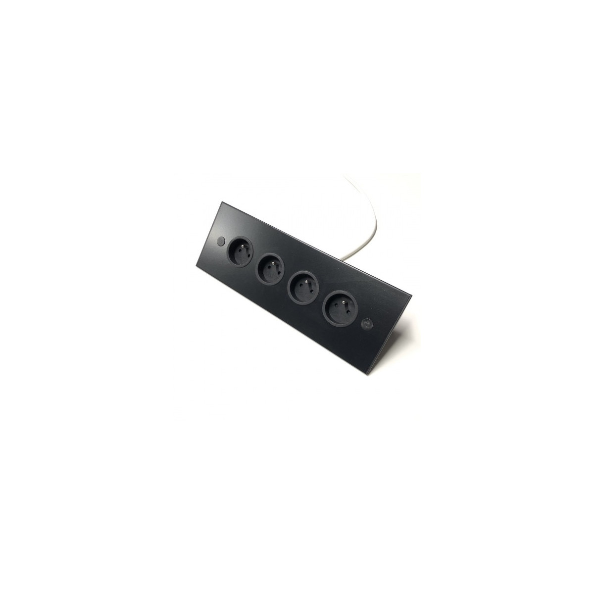 Bloc prise d'angle noir mat