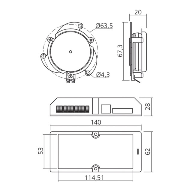 Enceinte Bluetooth à encastrer
