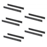 Lot de 5 coulisses roulement à billes, hauteur 45mm, profondeur 450mm, sortie totale, Noir