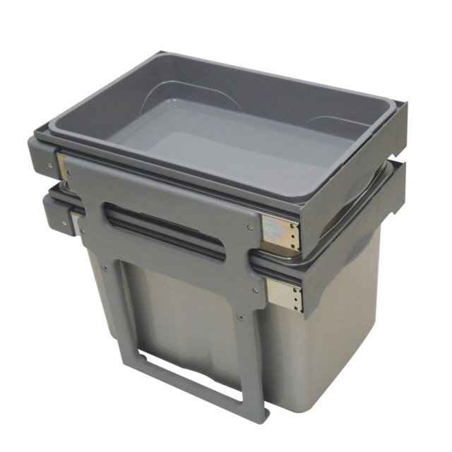 Poubelle avec un panier de rangement pour meuble de 400mm