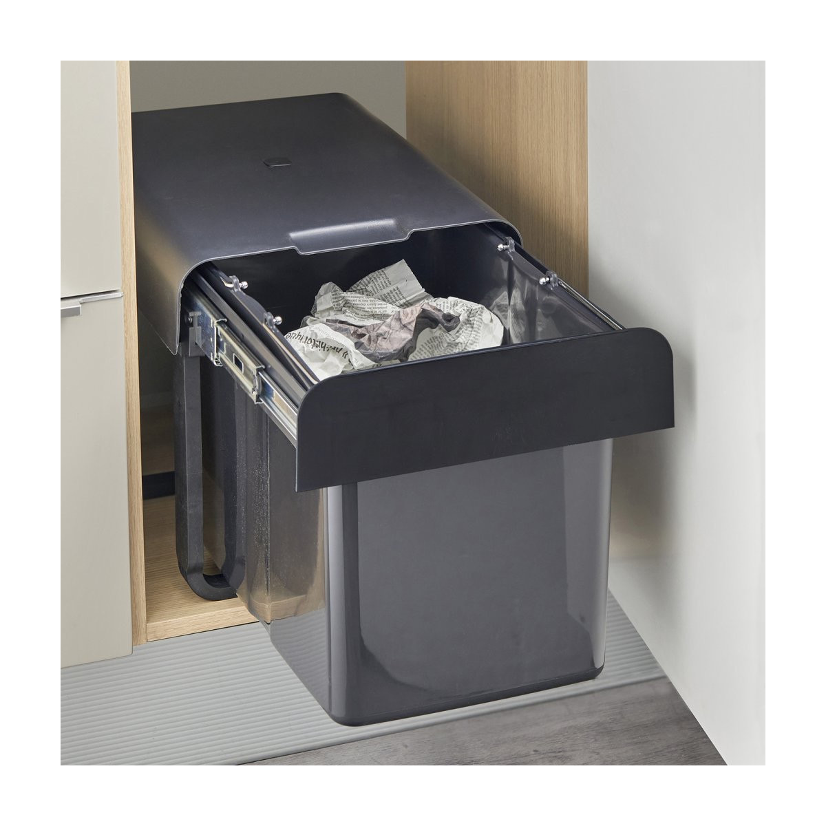 Poubelle noir sous-évier MSA FRANCE 34L