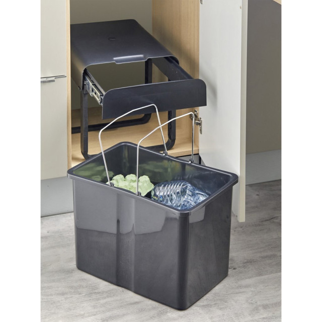 Poubelle noir sous-évier MSA FRANCE 34L