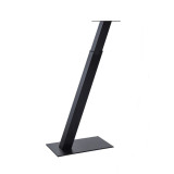 Pied de snack incliné à 70° télescopique en acier - 80 x 80 - hauteur de 820 à 1100mm