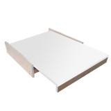 Table escamotable pour meuble de 600mm - 560x800mm -Encombrement 560x 500mm (repliée)- finition blanc