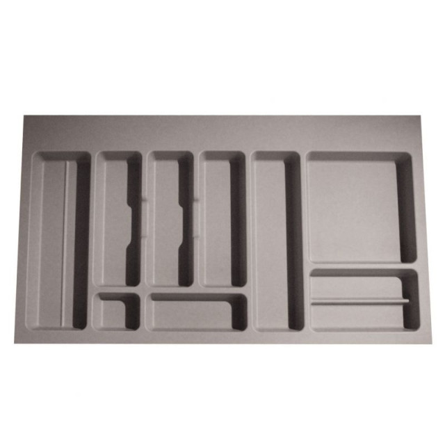 Range-couverts pour tiroir de 900mm composé de 9 compartiments - finition gris orion