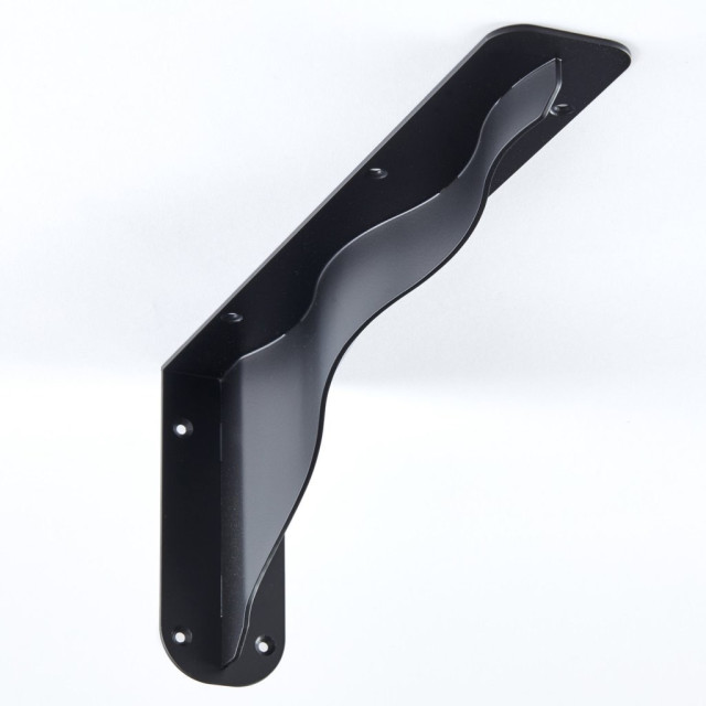 Support STRONGER en acier pour snack, tablette ou étagère de 50cm - profondeur de 365mm - finition noir