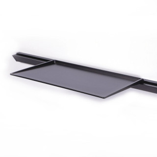 Etagère simple pour la main courante T1150- L. 270 x l.181 x h.16.5mm - finition noir mat